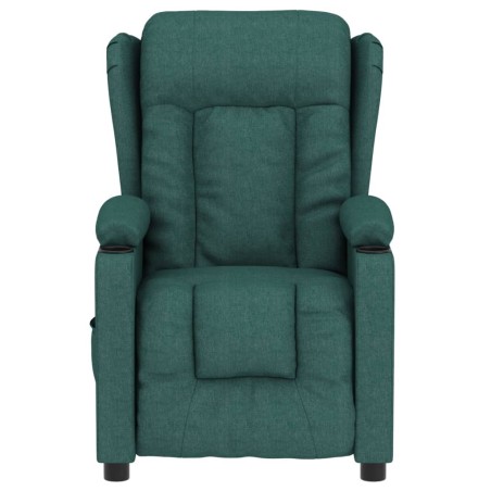 Fauteuil inclinable électrique Vert foncé Tissu