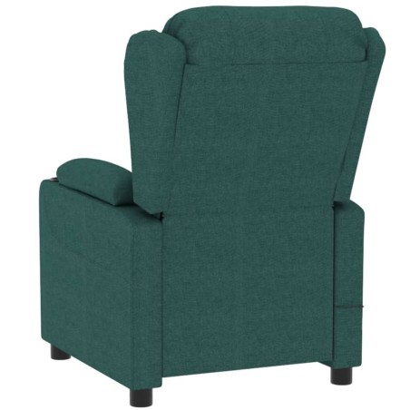 Fauteuil inclinable électrique Vert foncé Tissu