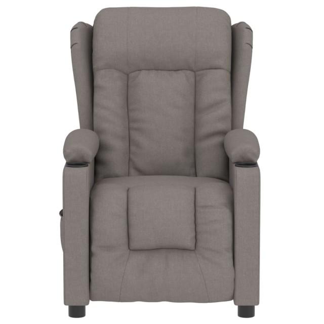 Fauteuil inclinable électrique Taupe Tissu
