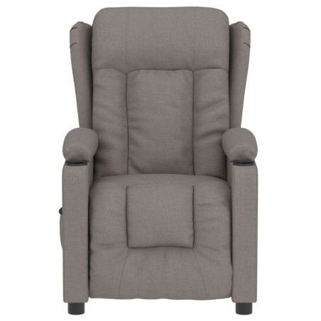 Fauteuil inclinable électrique Taupe Tissu