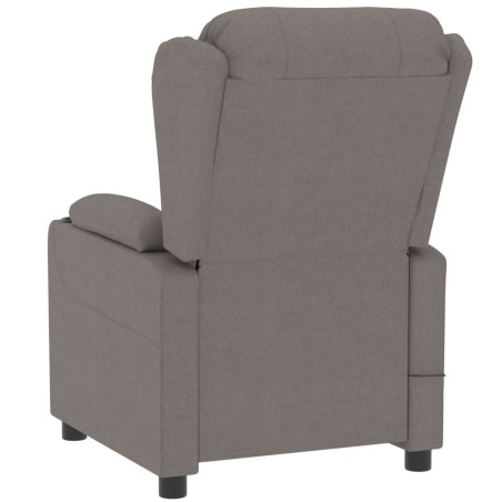 Fauteuil inclinable électrique Taupe Tissu