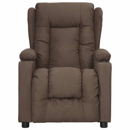 Fauteuil électrique de massage Taupe Tissu