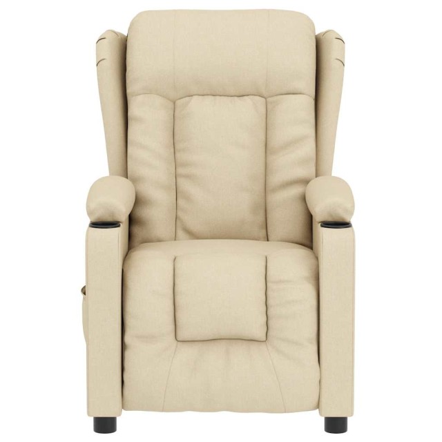 Fauteuil électrique de massage Crème Tissu