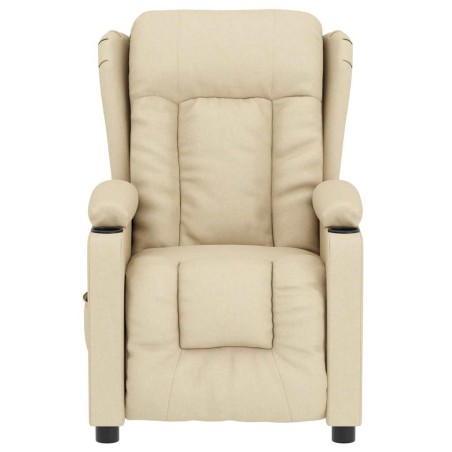 Fauteuil électrique de massage Crème Tissu