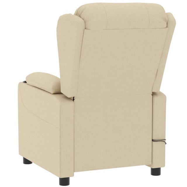 Fauteuil électrique de massage Crème Tissu