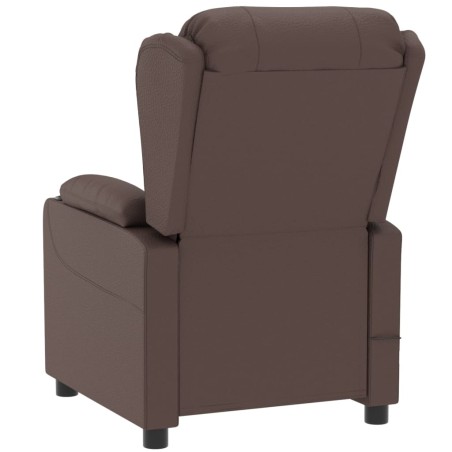 Fauteuil inclinable électrique Marron Similicuir
