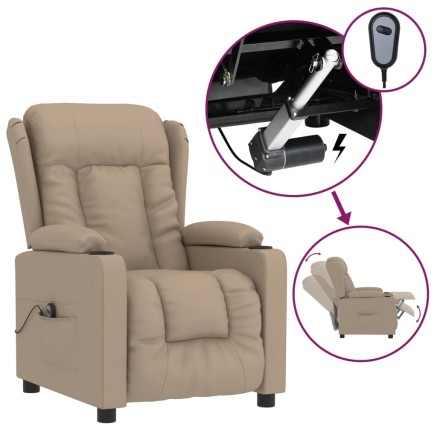 Fauteuil inclinable électrique Cappuccino Similicuir 2
