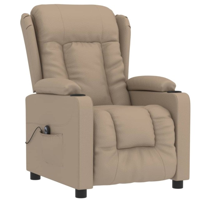Fauteuil inclinable électrique Cappuccino Similicuir