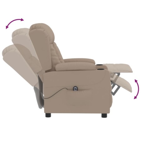 Fauteuil inclinable électrique Cappuccino Similicuir