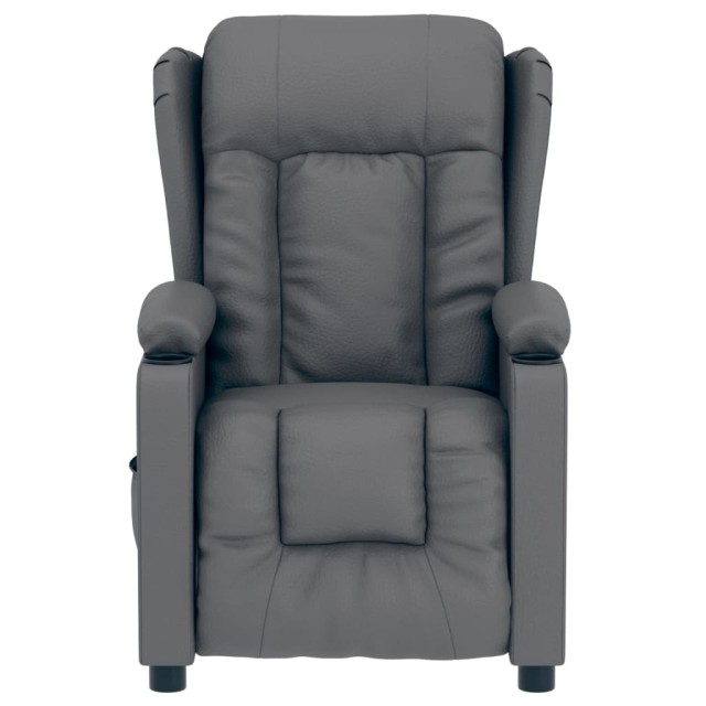 Fauteuil inclinable électrique Gris Similicuir