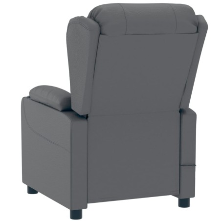Fauteuil inclinable électrique Gris Similicuir