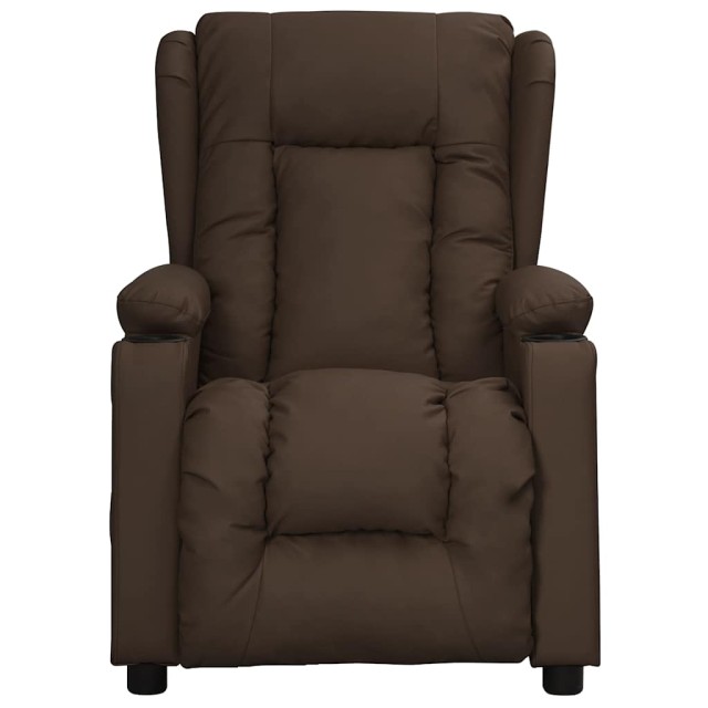 Fauteuil de massage électrique Marron Similicuir