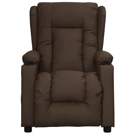 Fauteuil de massage électrique Marron Similicuir
