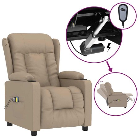 Fauteuil de massage électrique Cappuccino Similicuir