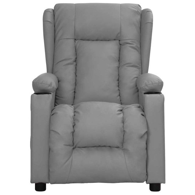 Fauteuil de massage électrique Gris Similicuir