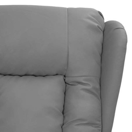 Fauteuil de massage électrique Gris Similicuir