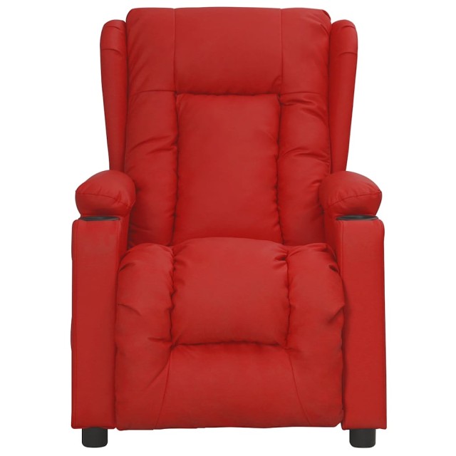 Fauteuil de massage électrique Rouge bordeaux Similicuir