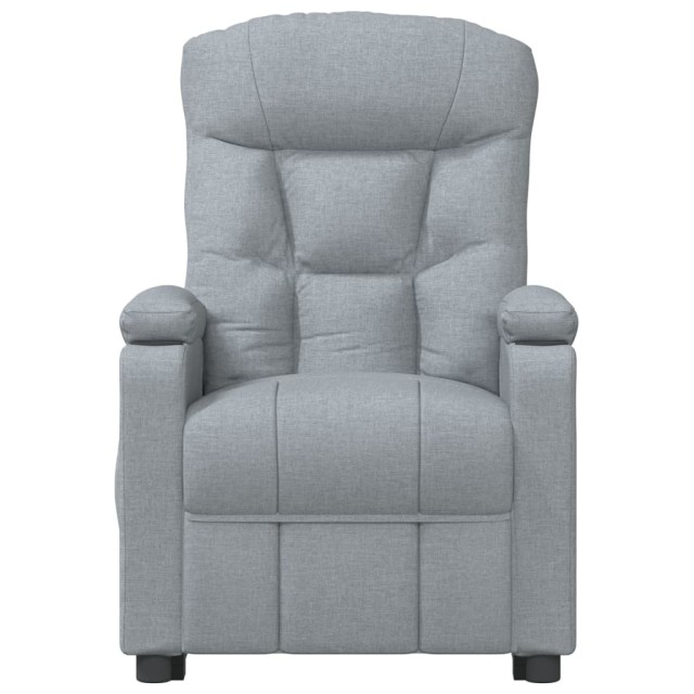 Fauteuil inclinable électrique Gris clair Tissu