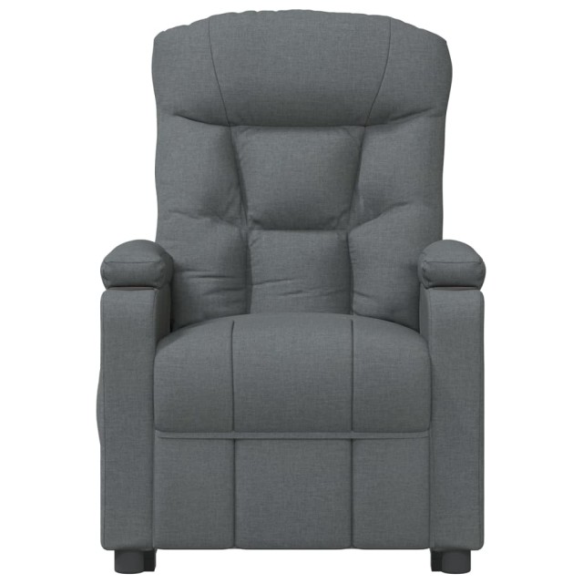 Fauteuil inclinable électrique Gris foncé Tissu