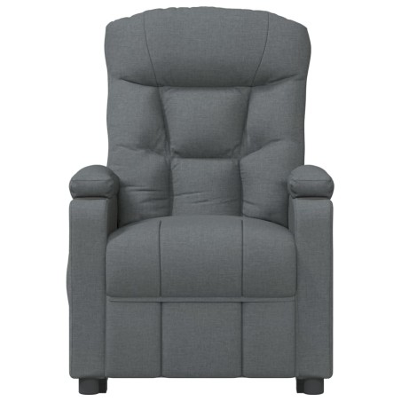 Fauteuil inclinable électrique Gris foncé Tissu