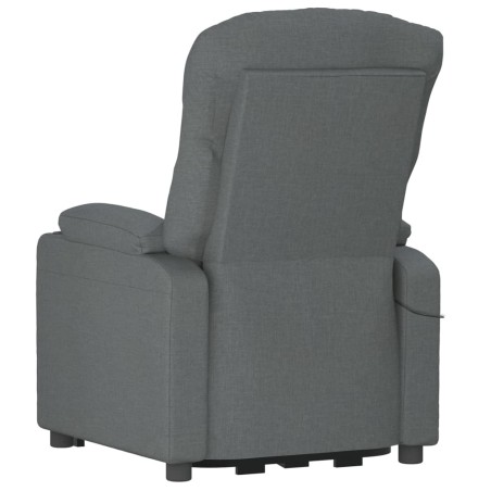 Fauteuil inclinable électrique Gris foncé Tissu