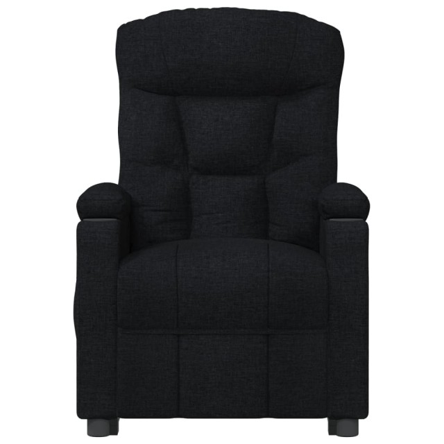 Fauteuil inclinable électrique Noir Tissu