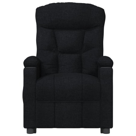 Fauteuil inclinable électrique Noir Tissu