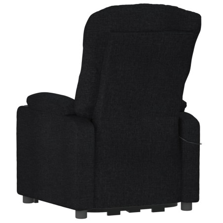 Fauteuil inclinable électrique Noir Tissu