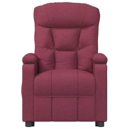 Fauteuil inclinable électrique Rouge bordeaux Tissu