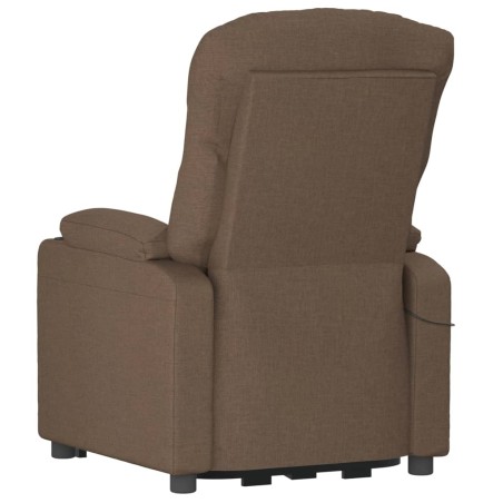 Fauteuil inclinable électrique Marron Tissu