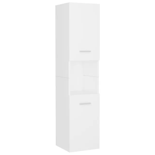 Ensemble de meubles de salle de bain Blanc Bois d'ingénierie