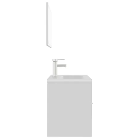 Ensemble de meubles de salle de bain Blanc Aggloméré