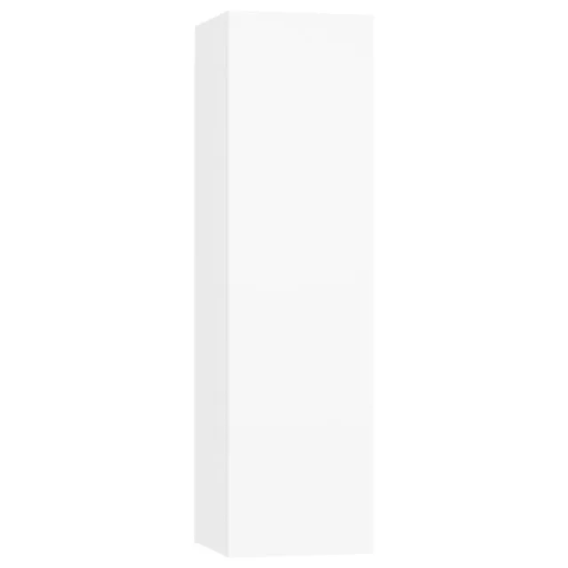 Ensemble de meuble TV 4 pcs Blanc Bois d'ingénierie