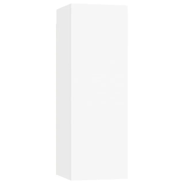Ensemble de meuble TV 4 pcs Blanc Bois d'ingénierie