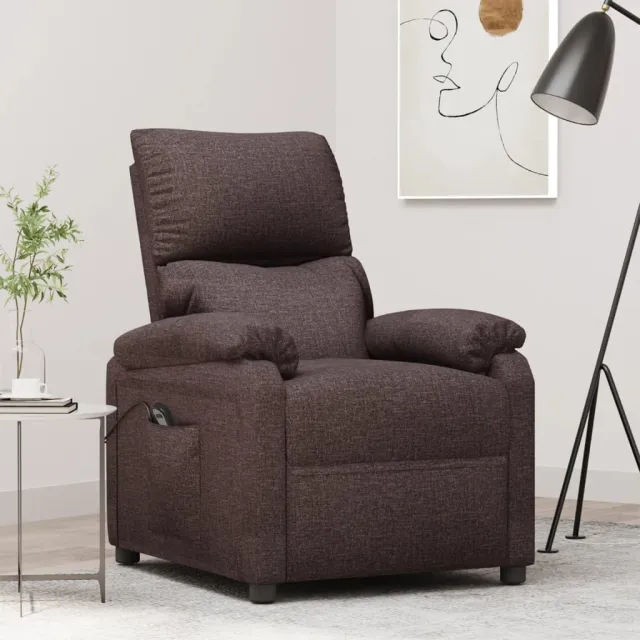 Fauteuil Marron foncé Tissu