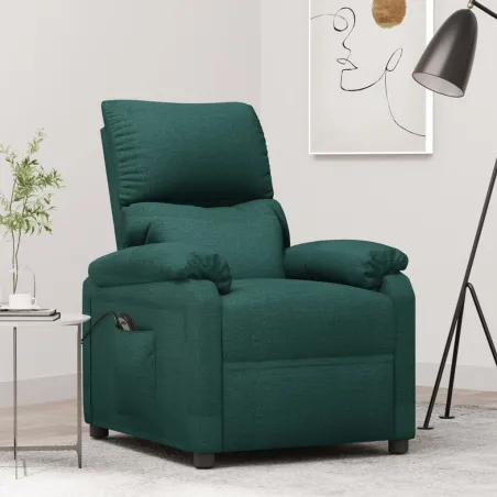 Fauteuil Vert foncé Tissu