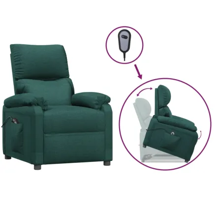 Fauteuil Vert foncé Tissu 2