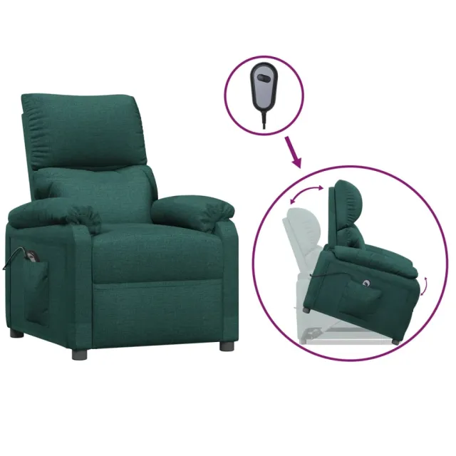 Fauteuil Vert foncé Tissu