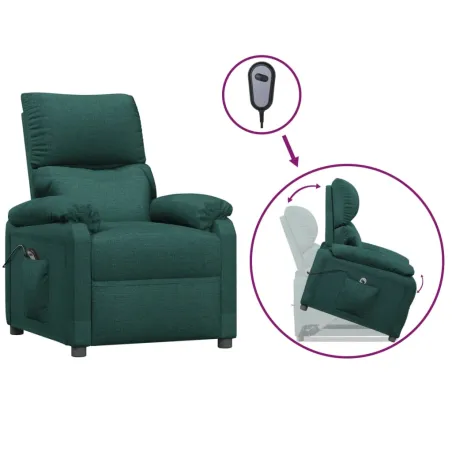 Fauteuil Vert foncé Tissu