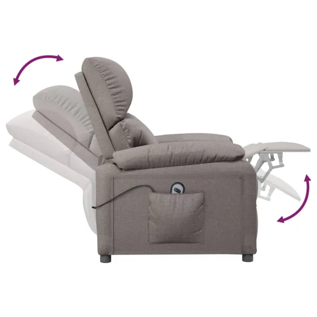 Fauteuil Taupe Tissu