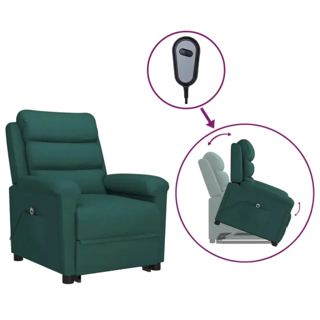 Fauteuil Vert foncé Tissu