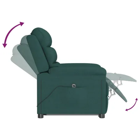 Fauteuil Vert foncé Tissu
