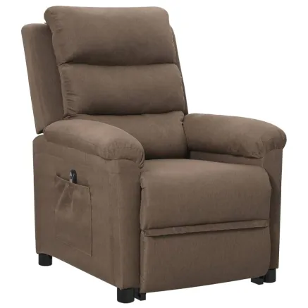 Fauteuil Taupe Tissu 2