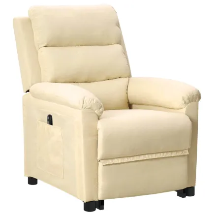 Fauteuil Crème Tissu 2