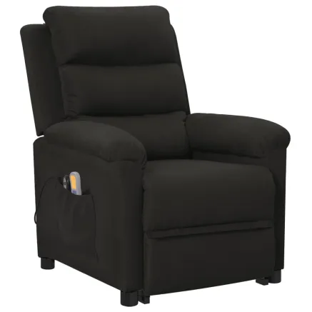 Fauteuil de massage Noir Tissu 2