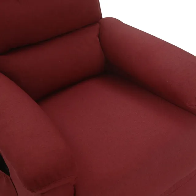 Fauteuil de massage Rouge bordeaux Tissu