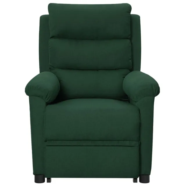 Fauteuil de massage Vert foncé Tissu