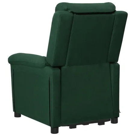 Fauteuil de massage Vert foncé Tissu