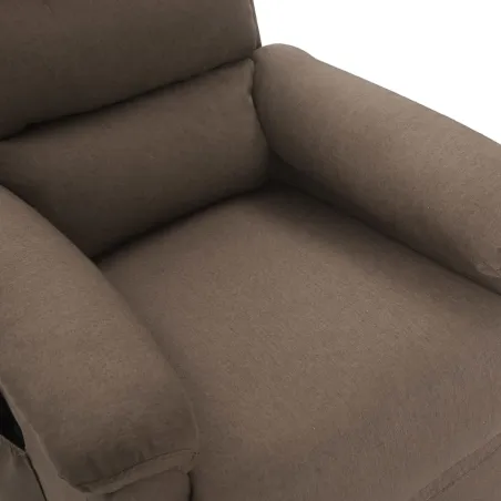 Fauteuil de massage Taupe Tissu
