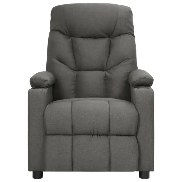 Fauteuil électrique de massage Gris foncé Tissu